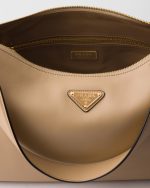 Prada Aimée Large Leather Shoulder Bag - Image 2